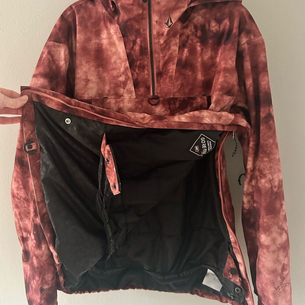 Volcom Women’s Fern Gore-Tex Pullover Insulated Jacket Small Snowboarding Ski - Picture 12 of 12